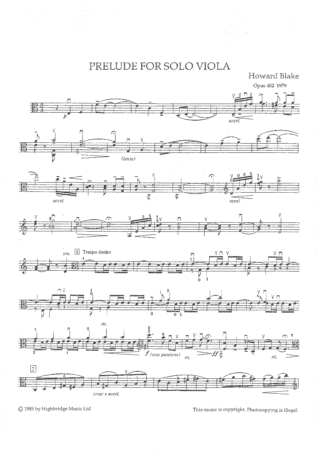 Prelude for Solo Viola, op.402 - viola part