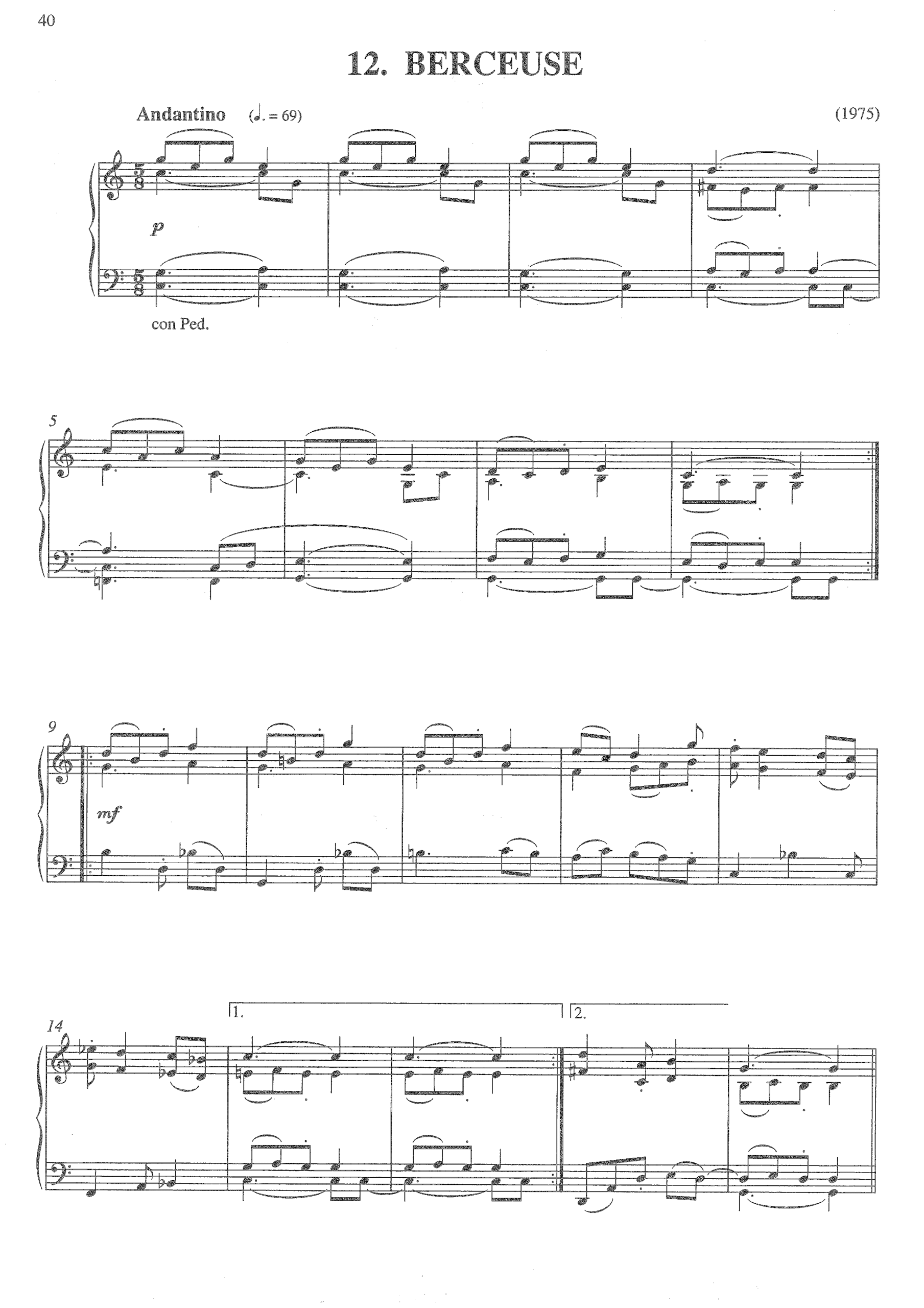 Berceuse (from Lifecycle), op.489l